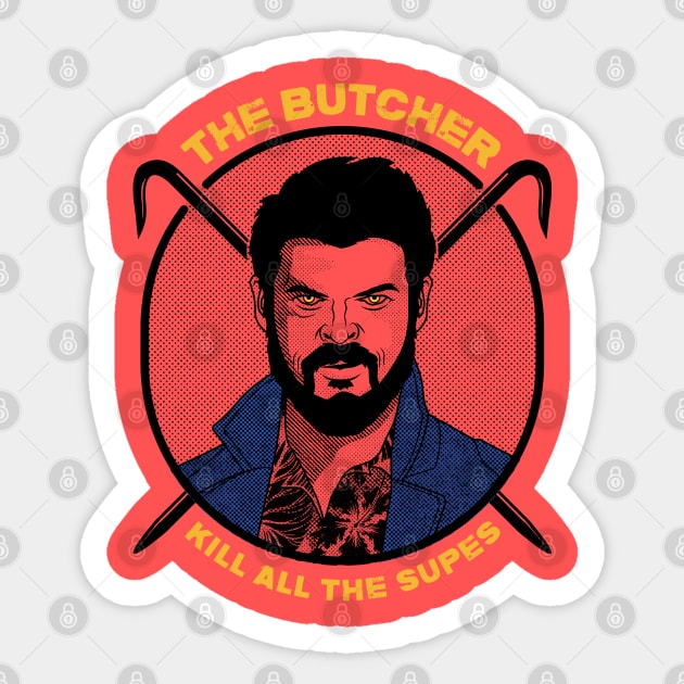 the butcher Sticker by redwane